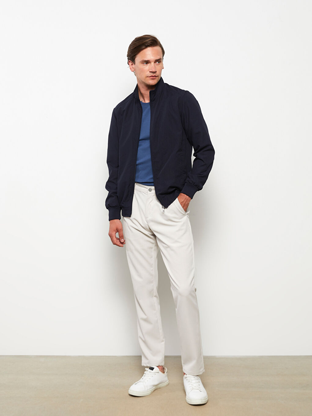 Standard Fit Funnel Neck Men's Coat