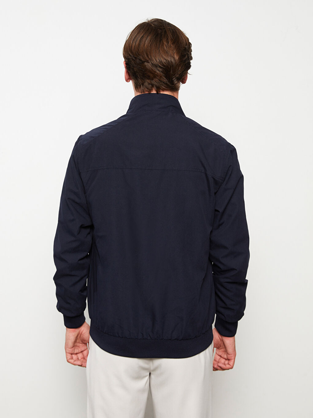 Standard Fit Funnel Neck Men's Coat-4