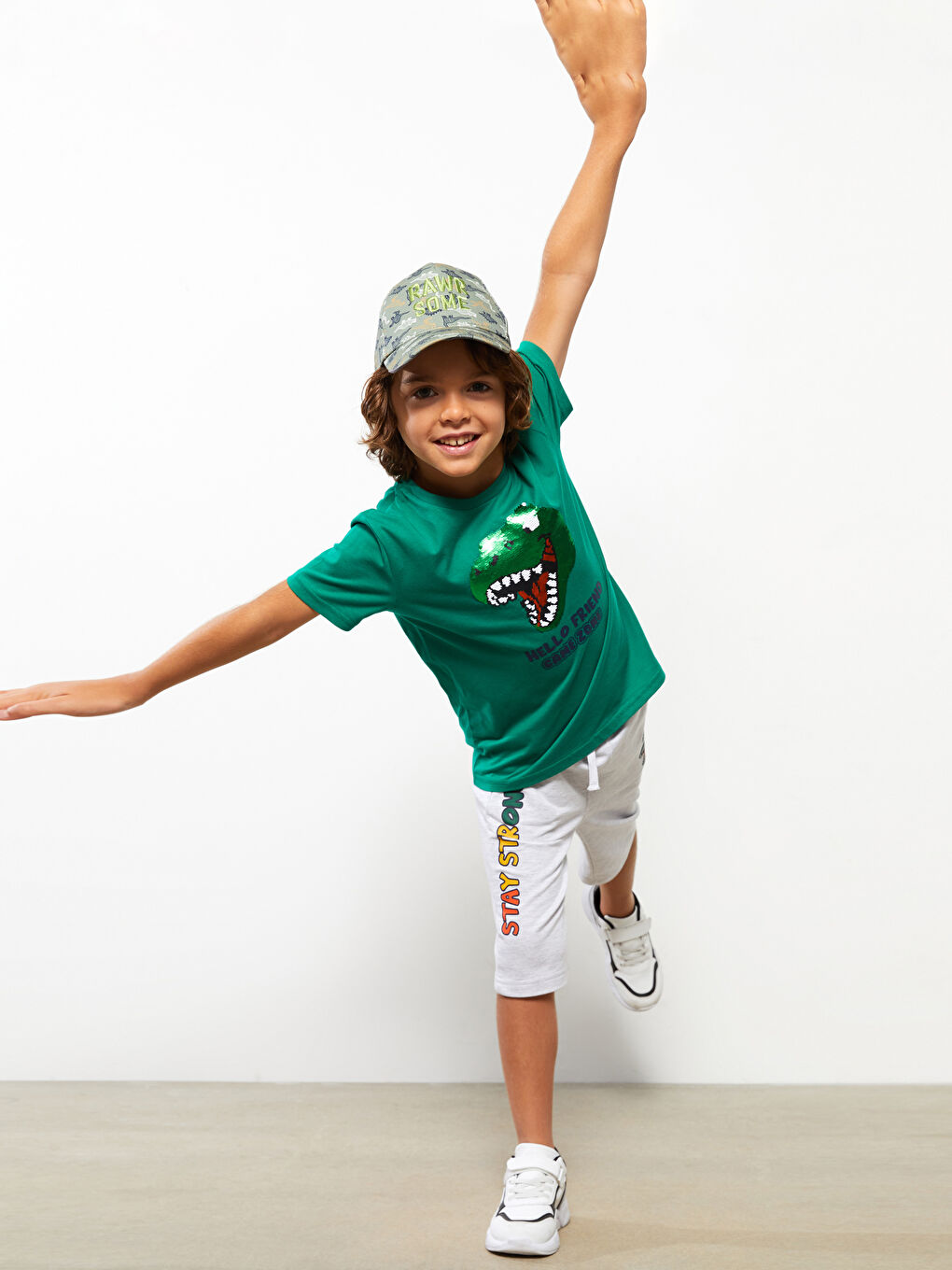 Elastic Waist Printed Boys' Roller