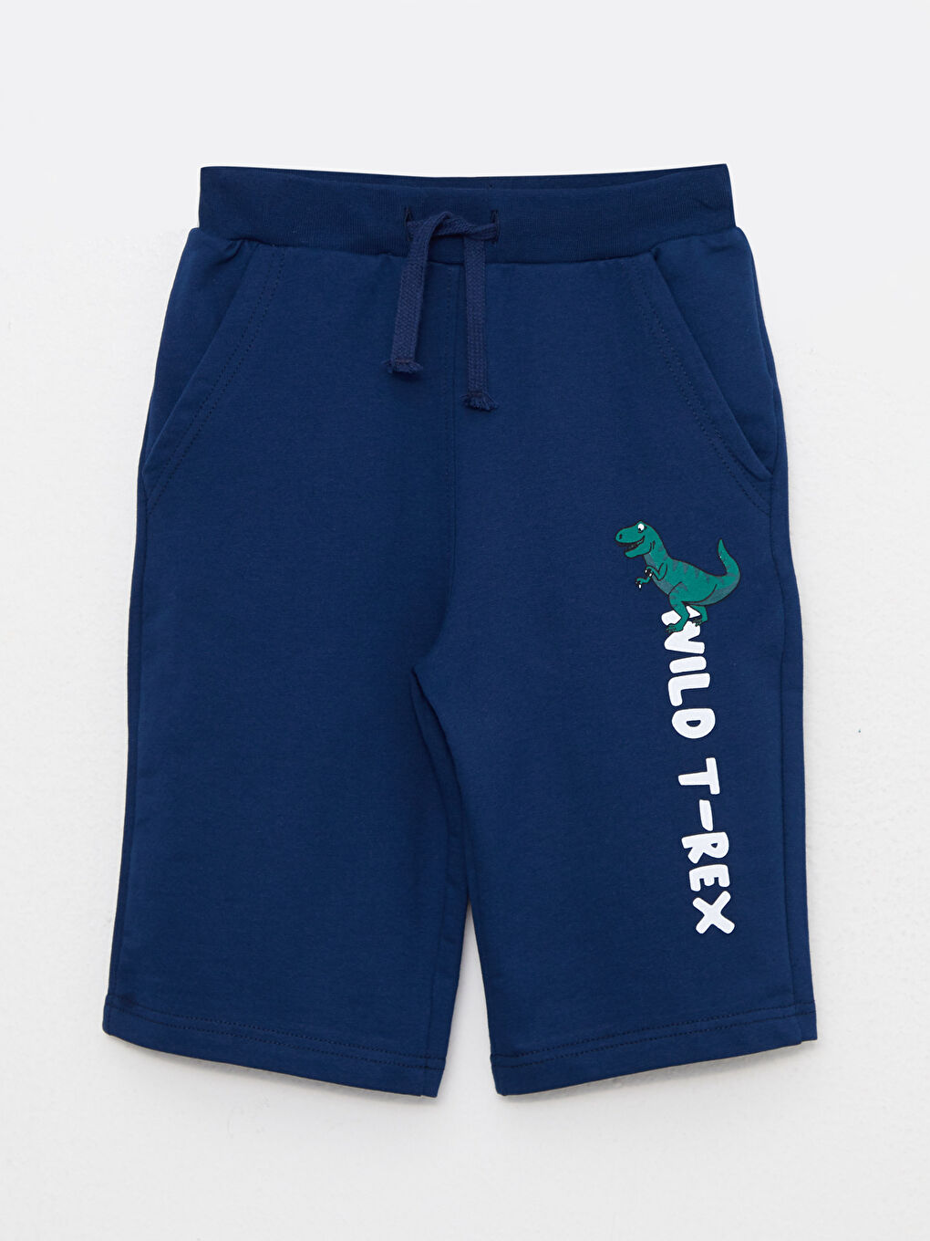 Lacivert Beli Lastikli Baskılı Erkek Çocuk Roller