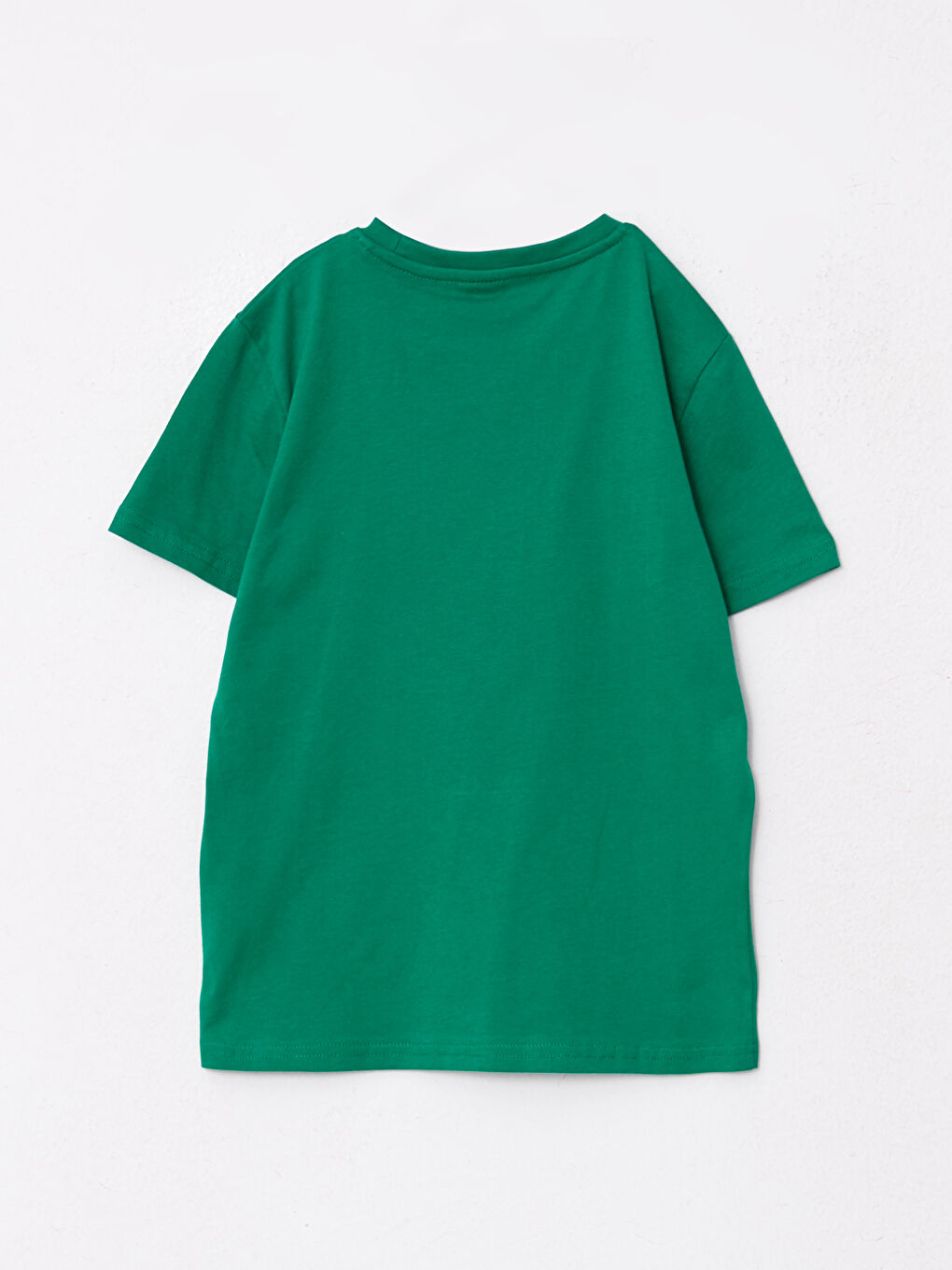 تيشيرت أولاد قطن كم قصير برقبة دائرية مطبوع ومطرز بالترتر على الجانبين-6