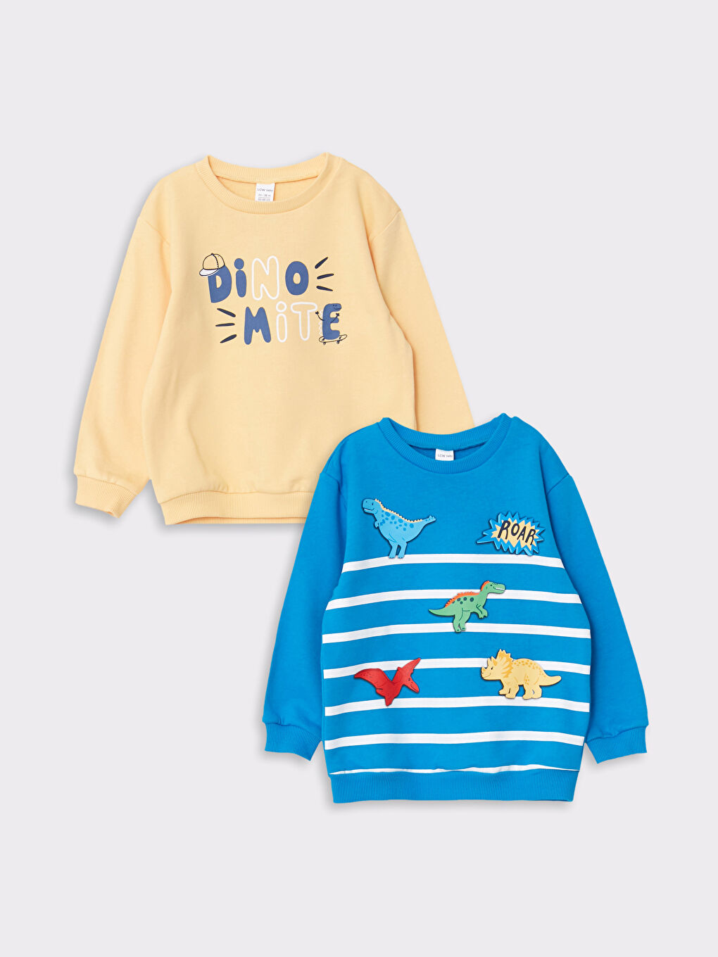 Mavi Bisiklet Yaka Uzun Kollu Baskılı Erkek Bebek Sweatshirt