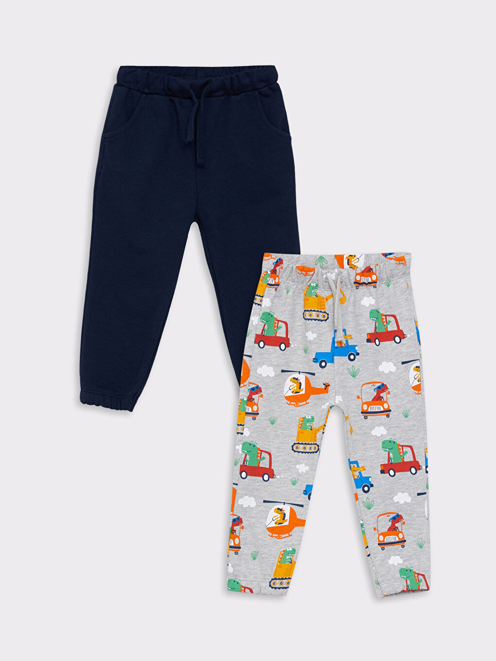 Elastic Waist Baby Boy Sweatpants 2-Pack