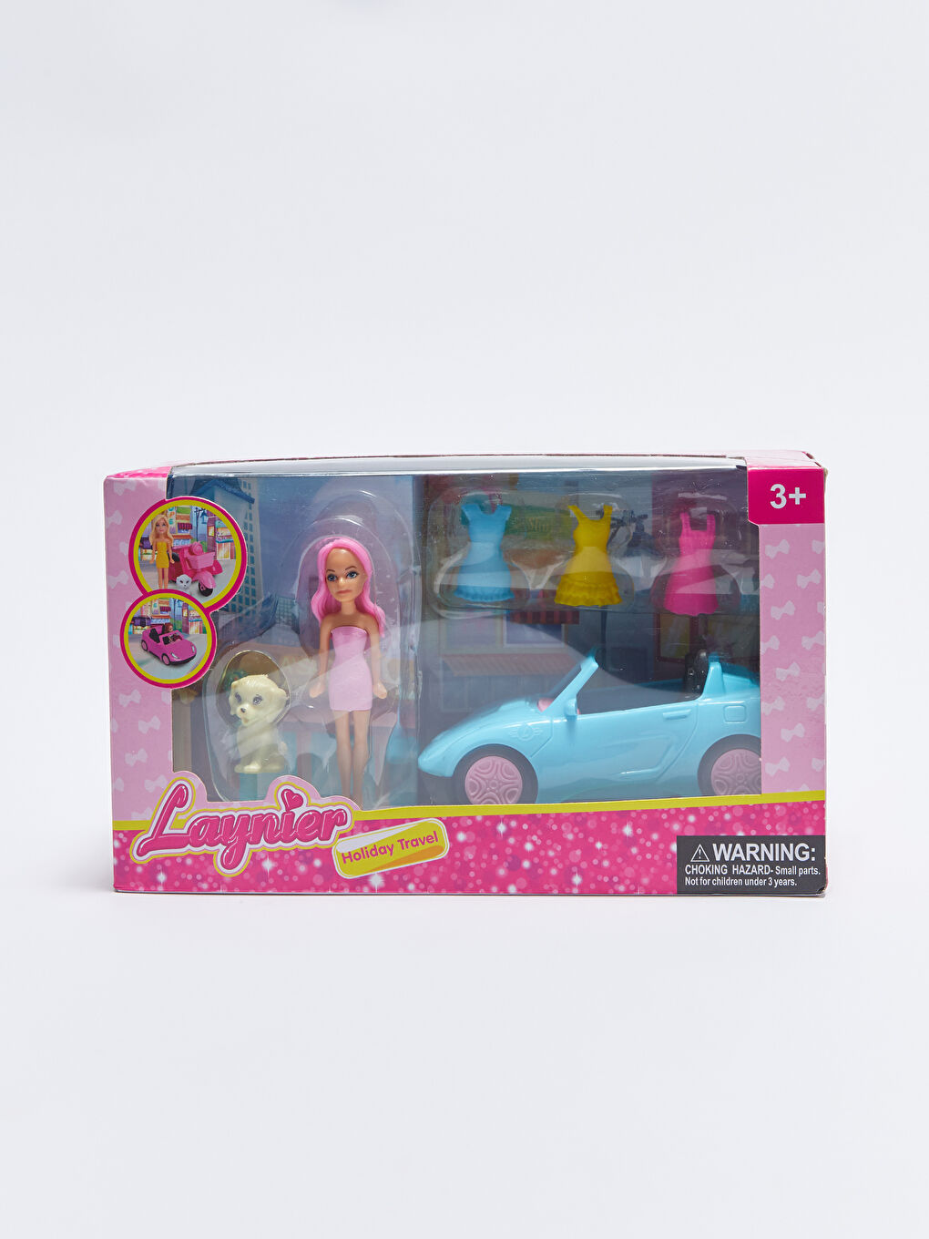 Arabalı ve Köpekli Oyuncak Bebek-1