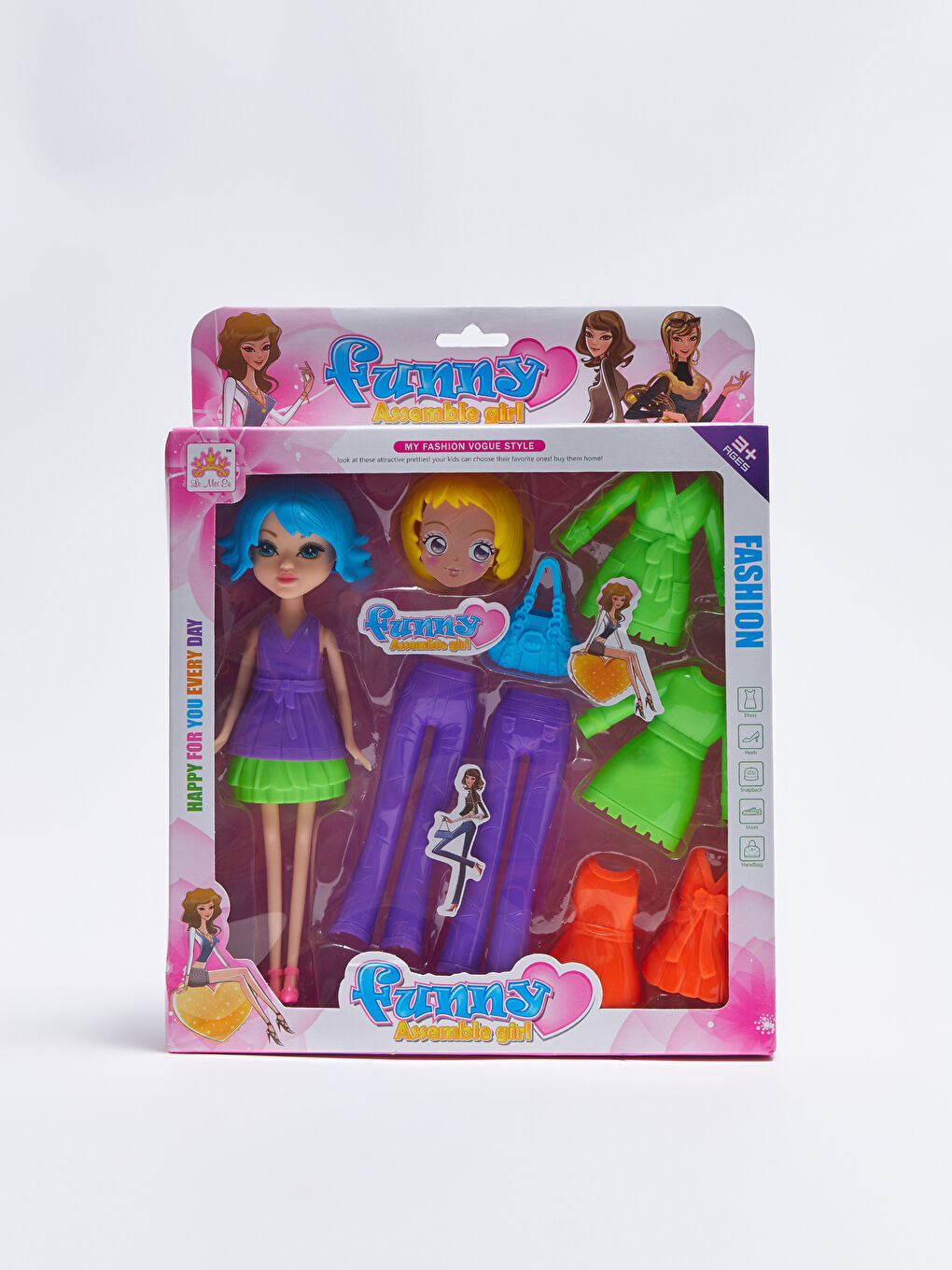 Set de Jucării Garderobă Rochii Fetițe-3