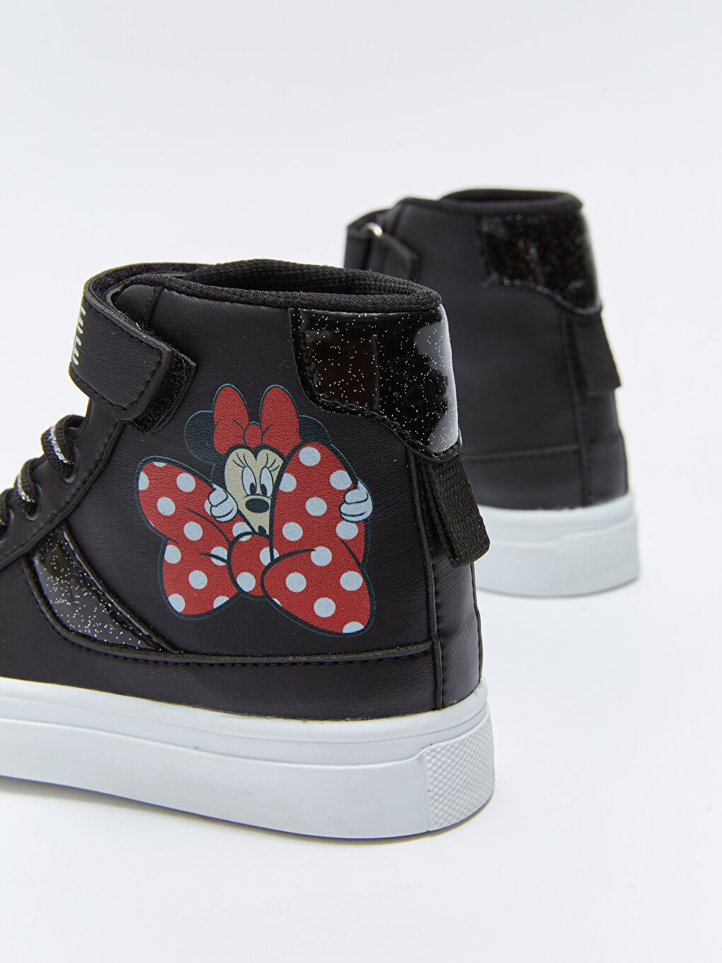 Siyah Minnie Mouse Lisanslı Bilek Boy Kız Çocuk Spor Ayakkabı-4