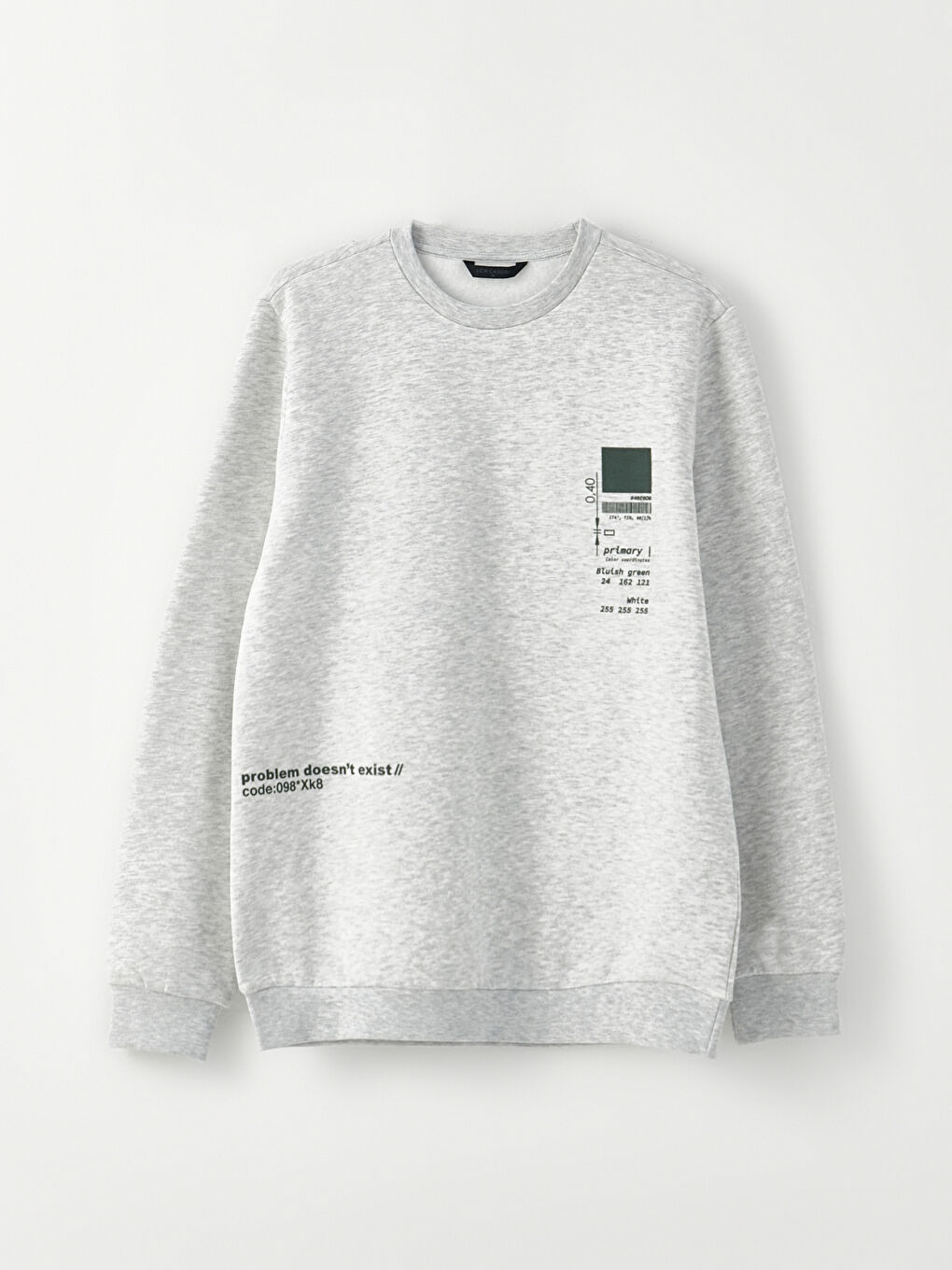 LC Waikiki Crew Neck Printed Men's Thick Sweatshirt -W2EK53Z8-LAL