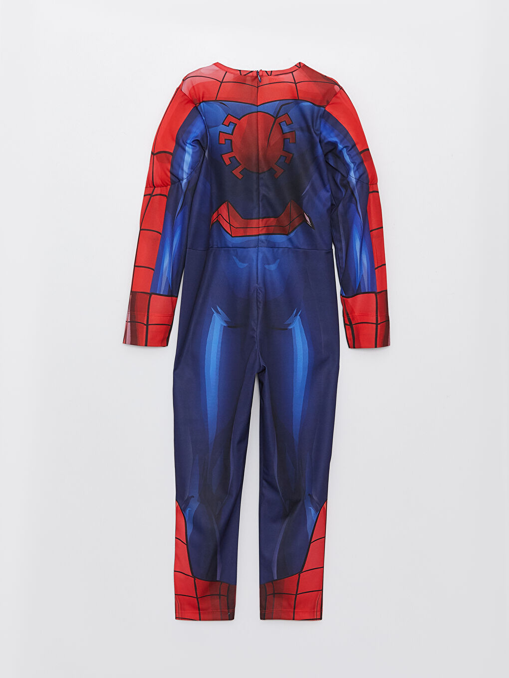 زي سبايدرمان مطبوع بياقة دائرية وكم طويل للأولاد-1