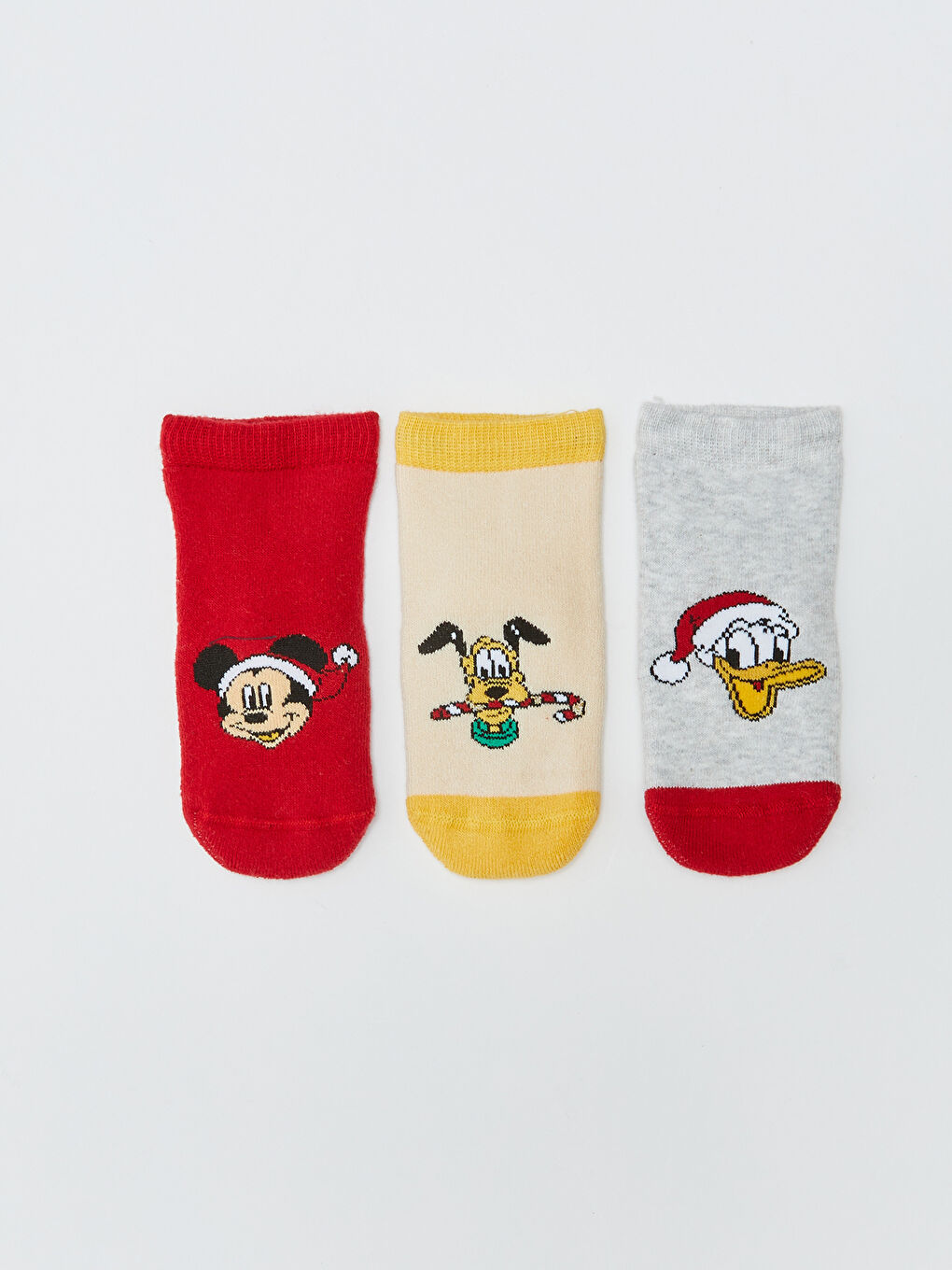 LCW baby Mickey Mouse Printed Baby Boys' Ankle Socks 3-Pack -W2EL48Z1-SNJ