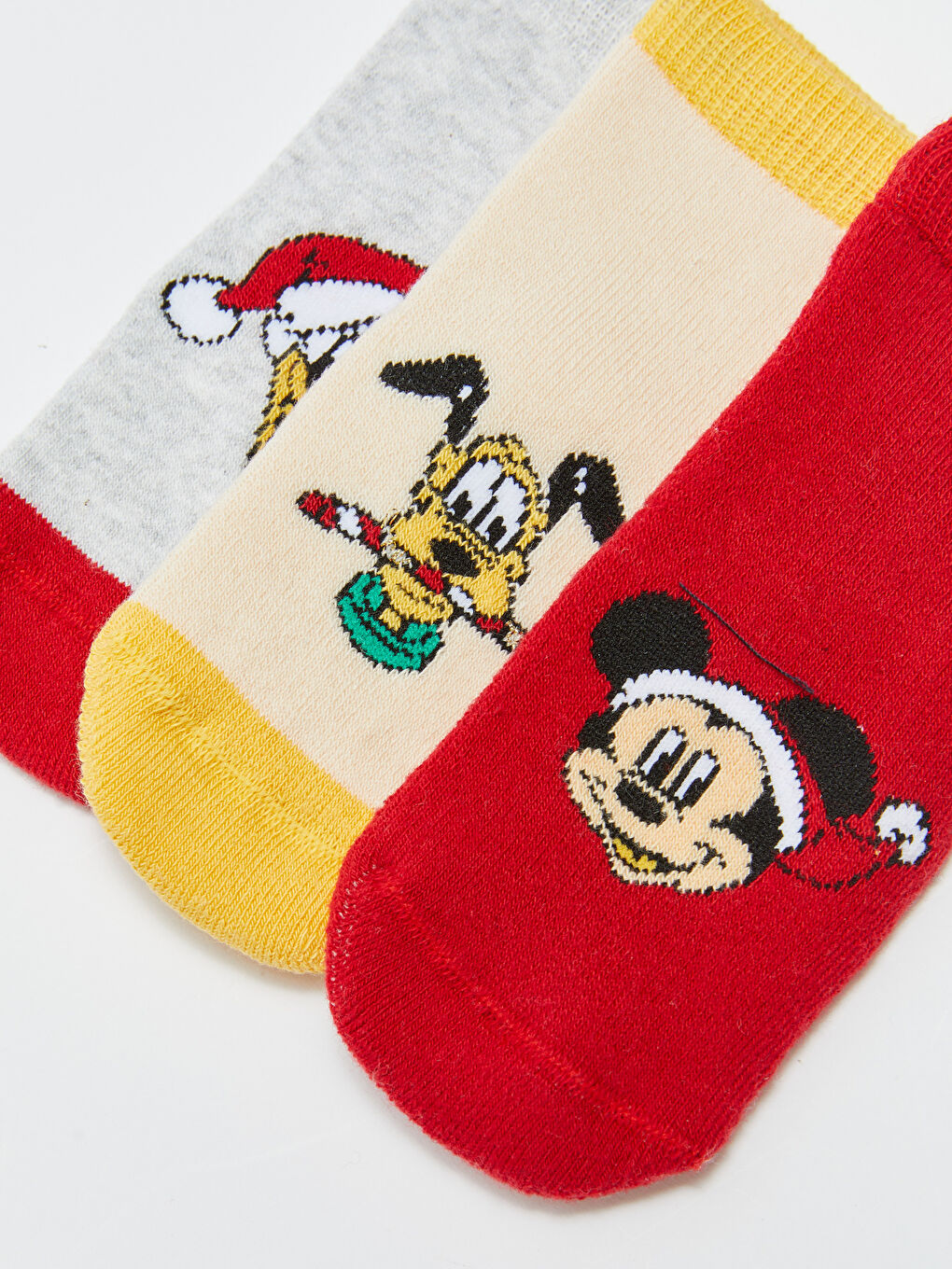 LCW baby Mickey Mouse Printed Baby Boys' Ankle Socks 3-Pack -W2EL48Z1-SNJ
