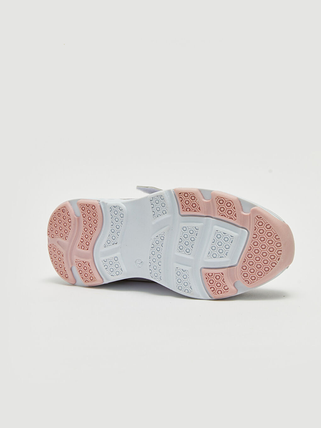 Gri Baskılı Cırt Cırtlı Işıklı Kız Çocuk Spor Ayakkabı-4