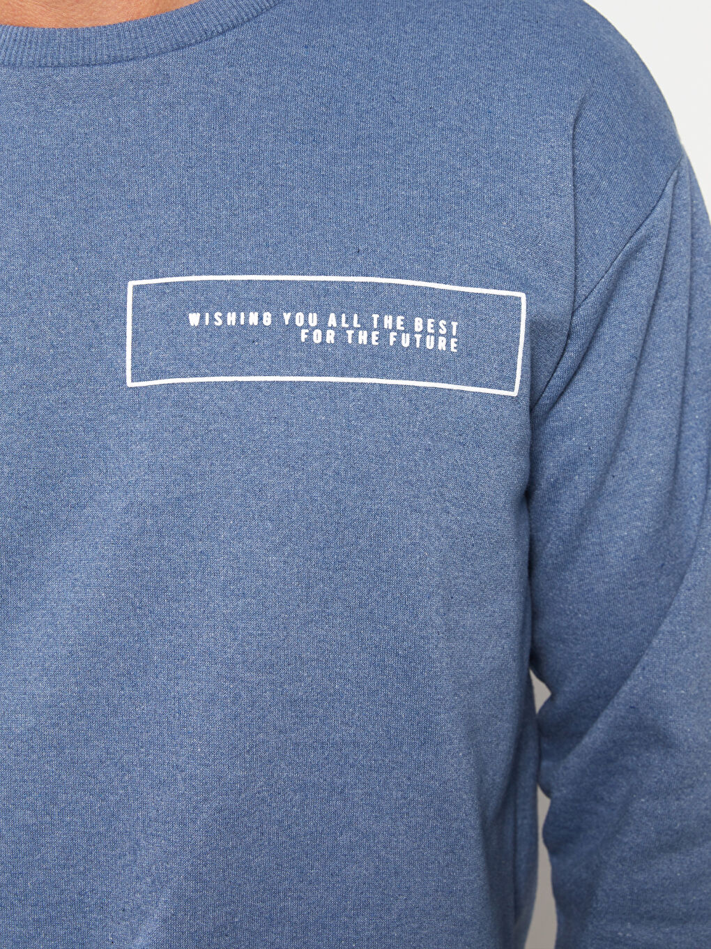 Crew Neck Long Sleeve Men's Sweatshirt-3