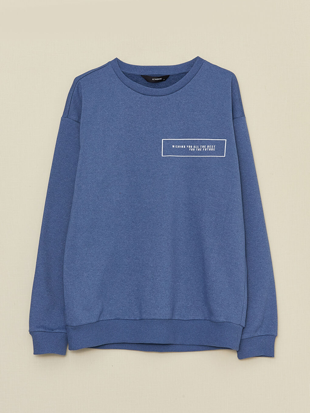 Crew Neck Long Sleeve Men's Sweatshirt-5