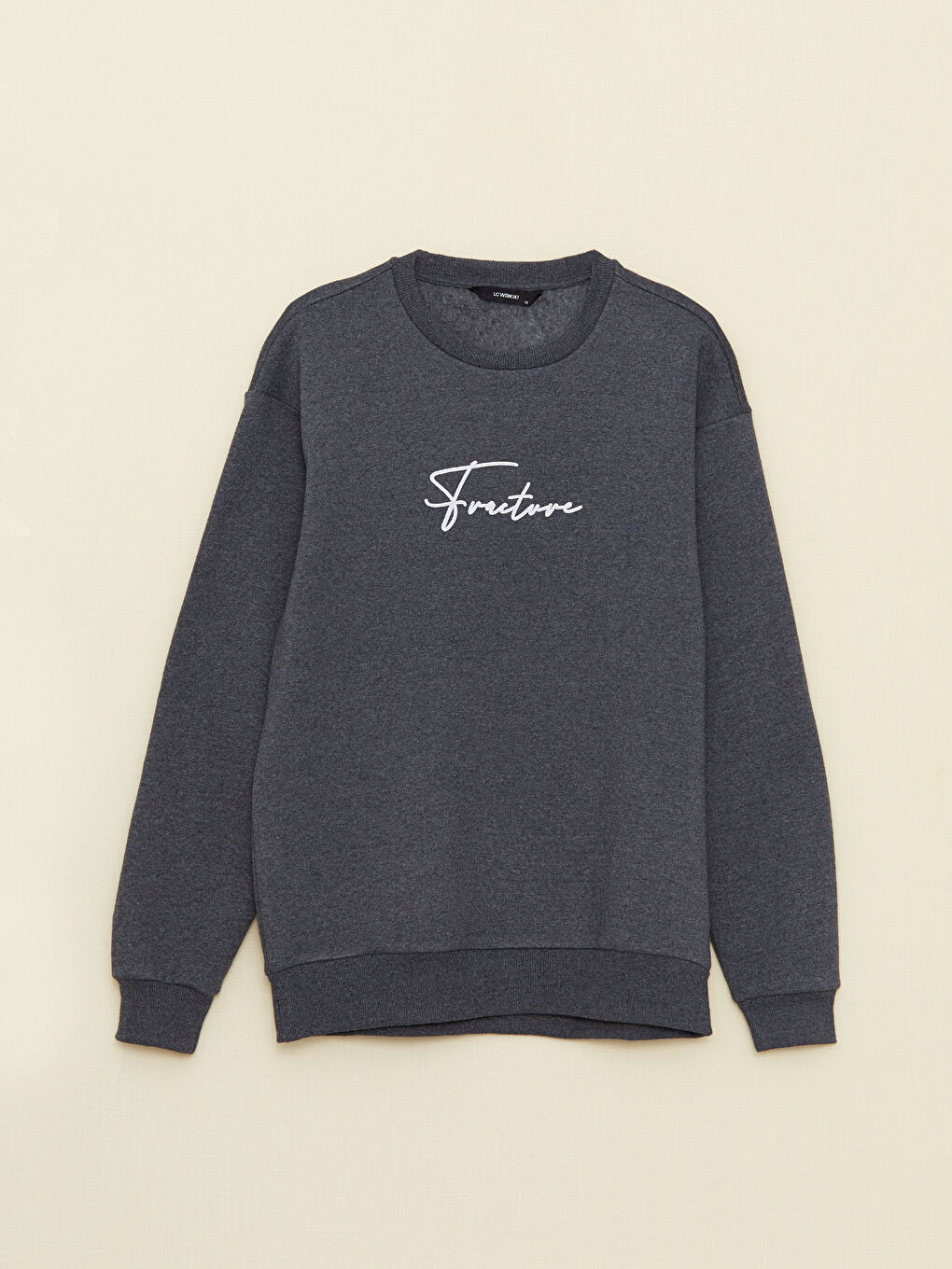 Bisiklet Yaka Uzun Kollu Erkek Sweatshirt-5
