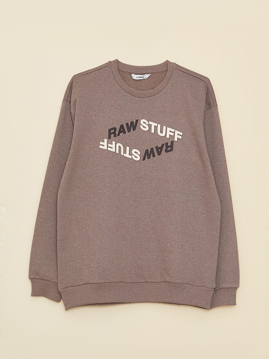 Crew Neck Long Sleeve Printed Men's Sweatshirt-7