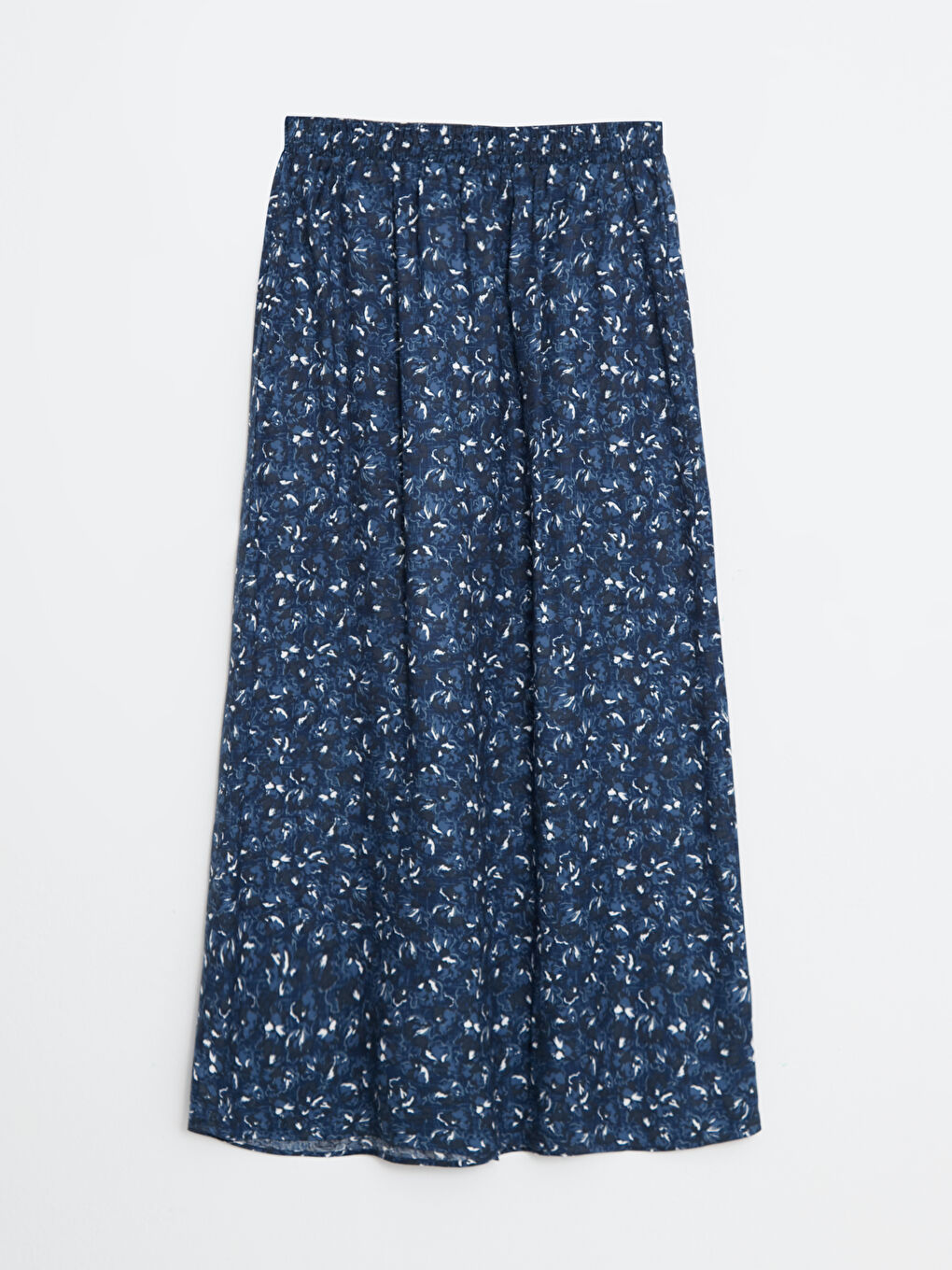 Elastic Waist Patterned A-Cut Viscose Women's Skirt-1