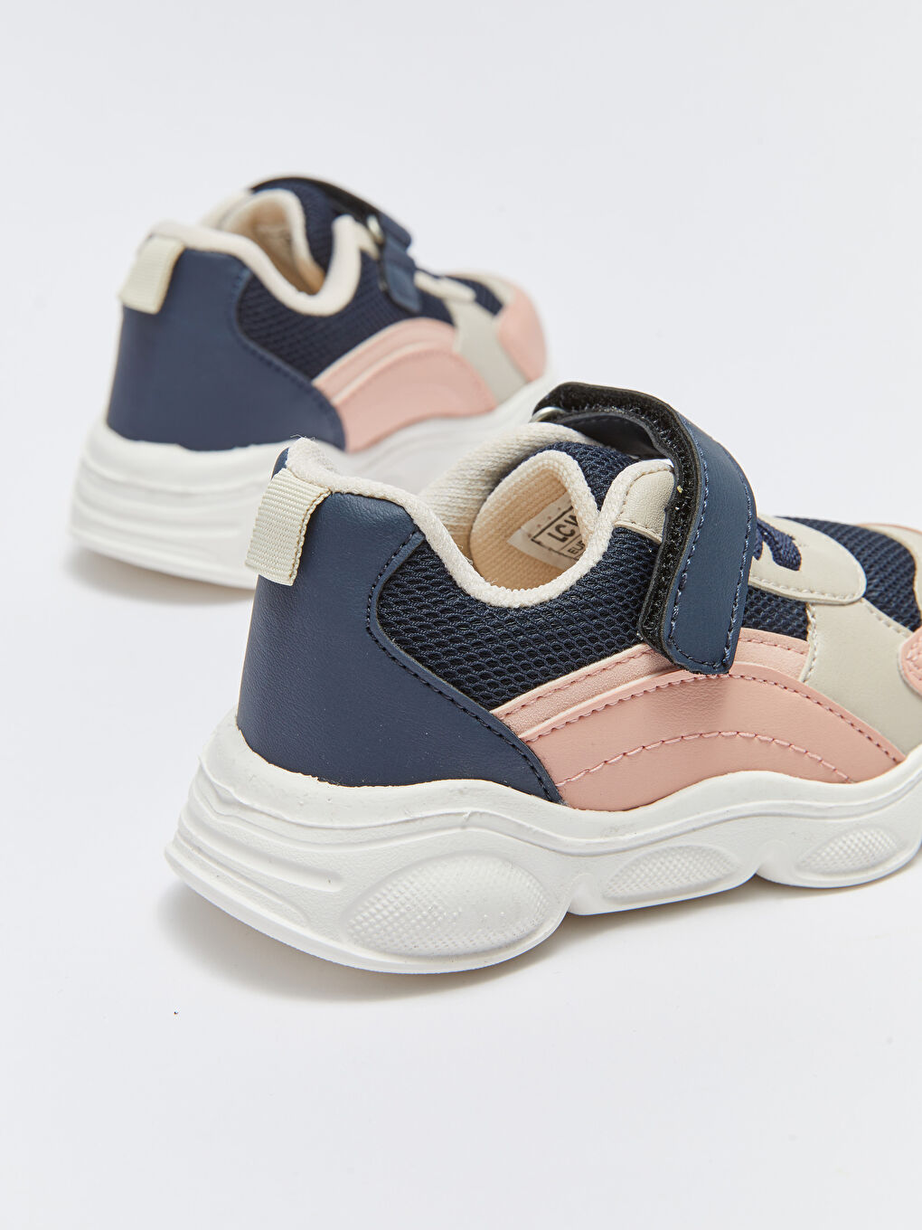 Antrasit Bağcık ve Cırt Cırtlı Kız Bebek Spor Ayakkabı-4