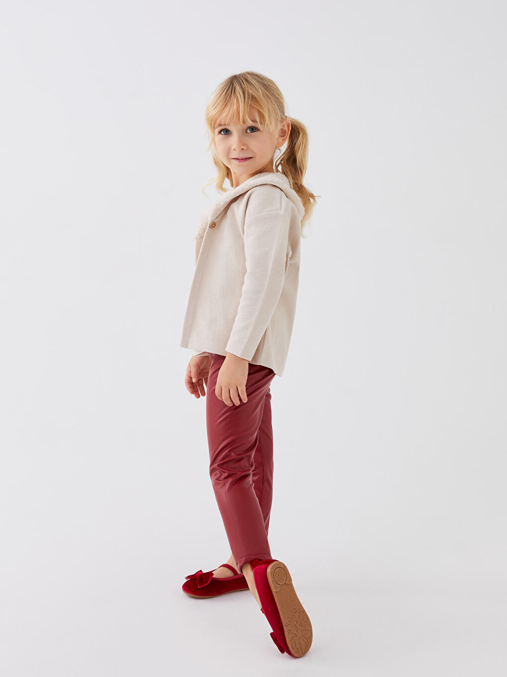 Set 3 Bucăți Bebeluși Fete Mânecă Lungă Guler Rotund-2