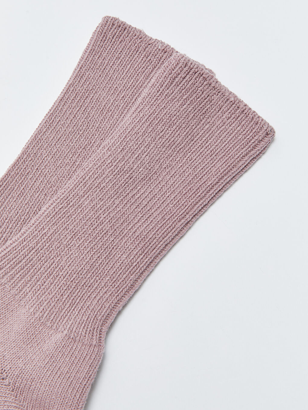 Lila Kadın Düz Soket Çorap-2