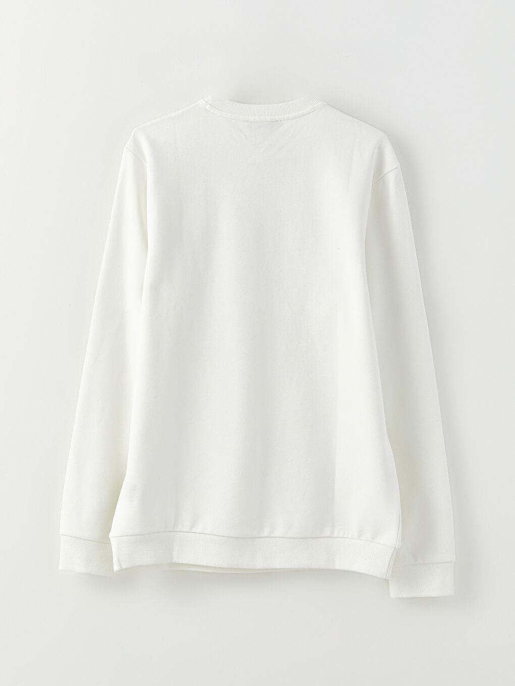 سويت شيرت كم طويل مطبوع بياقة دائرية للرجال-5