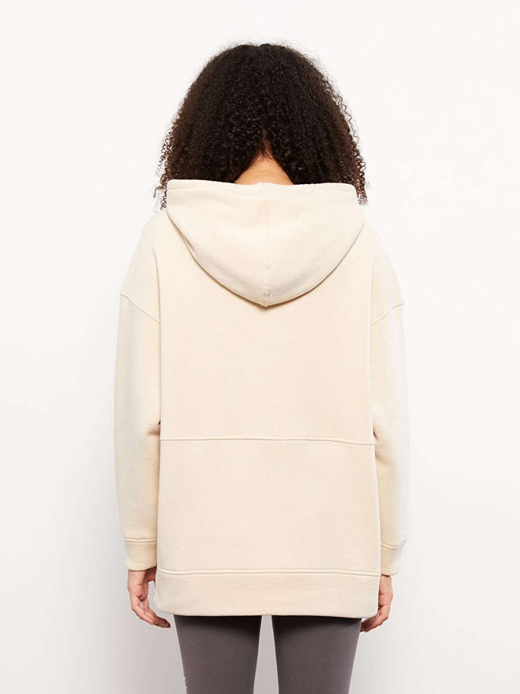 Hooded Plain Women's Thick Sweatshirt-5