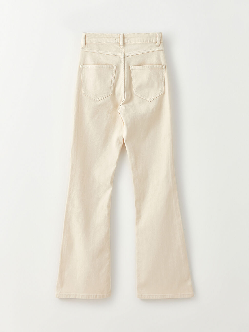 Slim Fit Plain Twill Women's Trousers-6