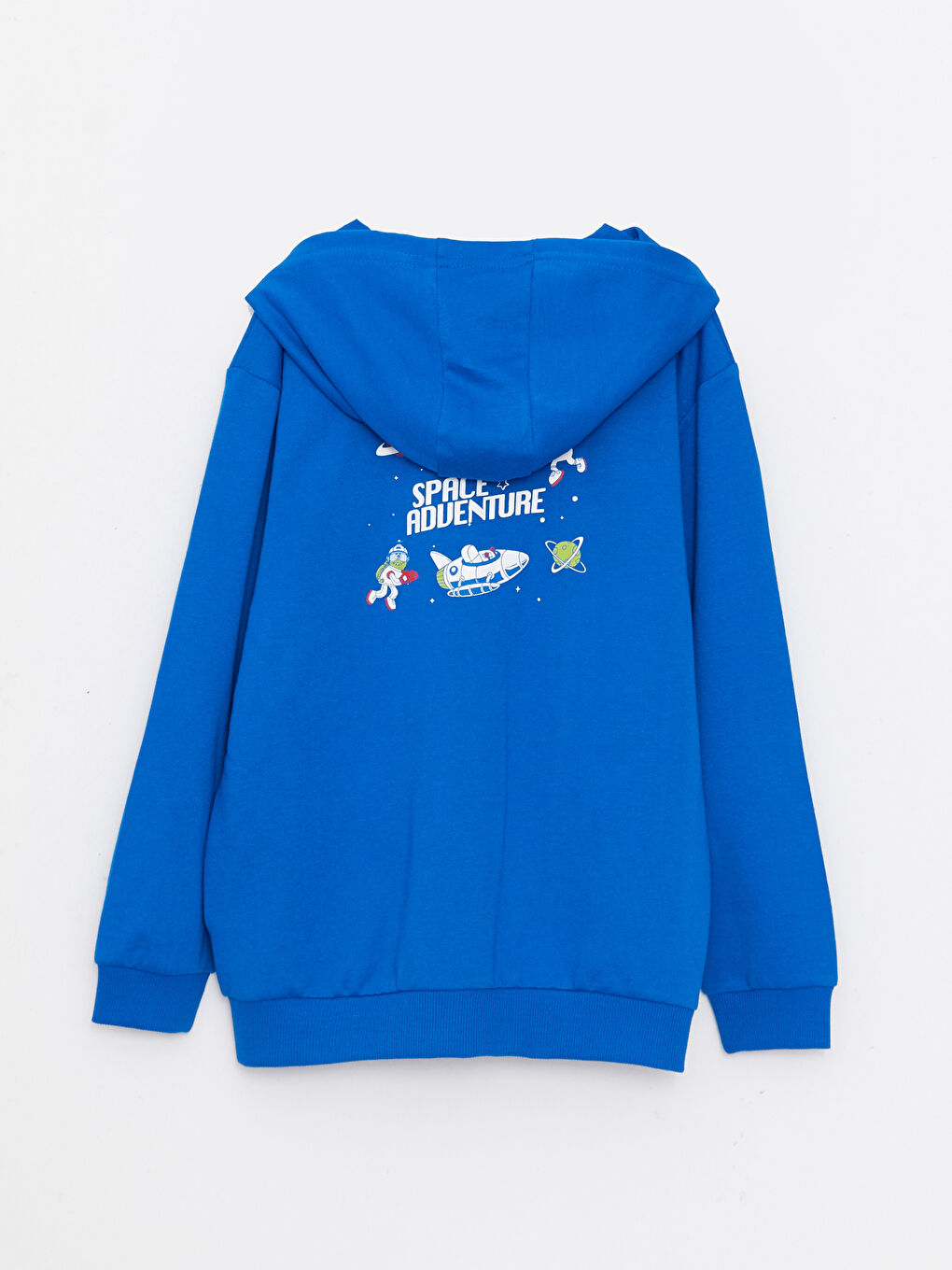 LCW Kids Hooded Printed Long Sleeve Boys' Zippered Sweatshirt -W2EN16Z4-HFU
