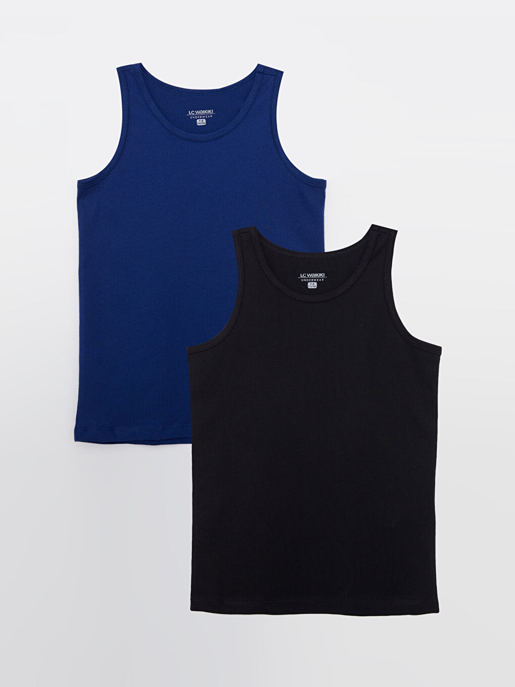 LCW Kids Lot de 2 Débardeurs Basique en Coton pour Garçons à Col Rond -W2EN19Z4-JC7