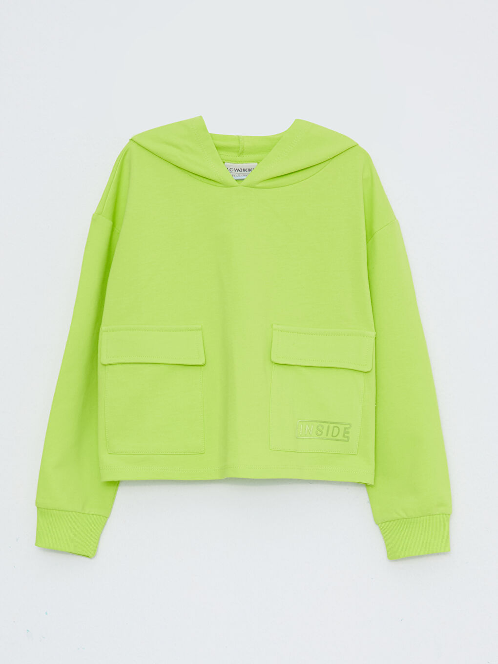 LCW Kids Bedrucktes Sweatshirt mit Kapuze und langen Ärmeln für Mädchen -W2EN24Z4-JT3