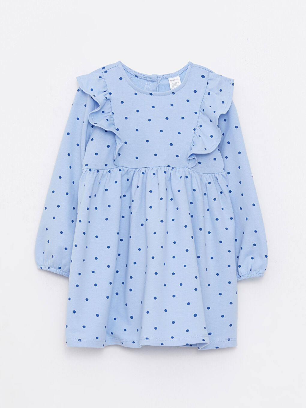 LCW baby Rundhalsausschnitt Langarm Bedrucktes Kleid für Baby Mädchen -W2EN38Z1-LQQ