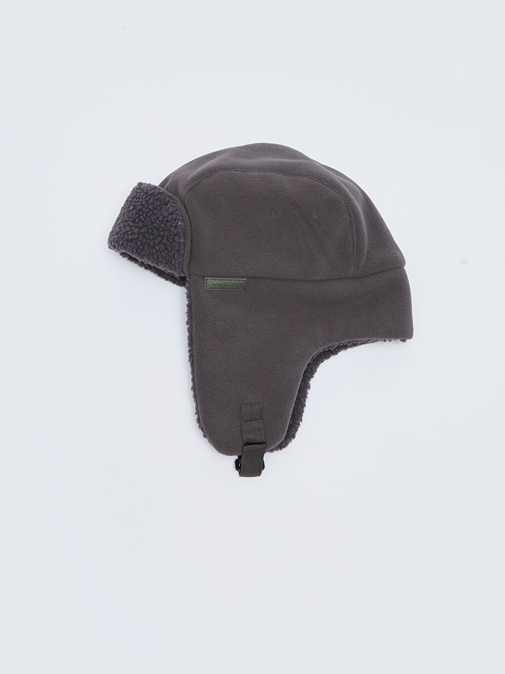 LCW ACCESSORIES Gri Düz Polar Erkek Kar Şapkası - 3