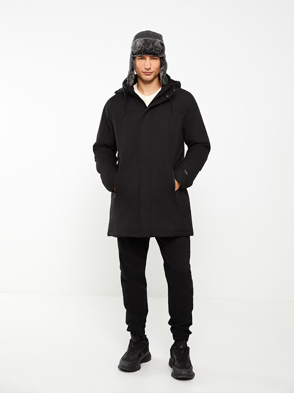 Patterned Men's Snow Hat-1