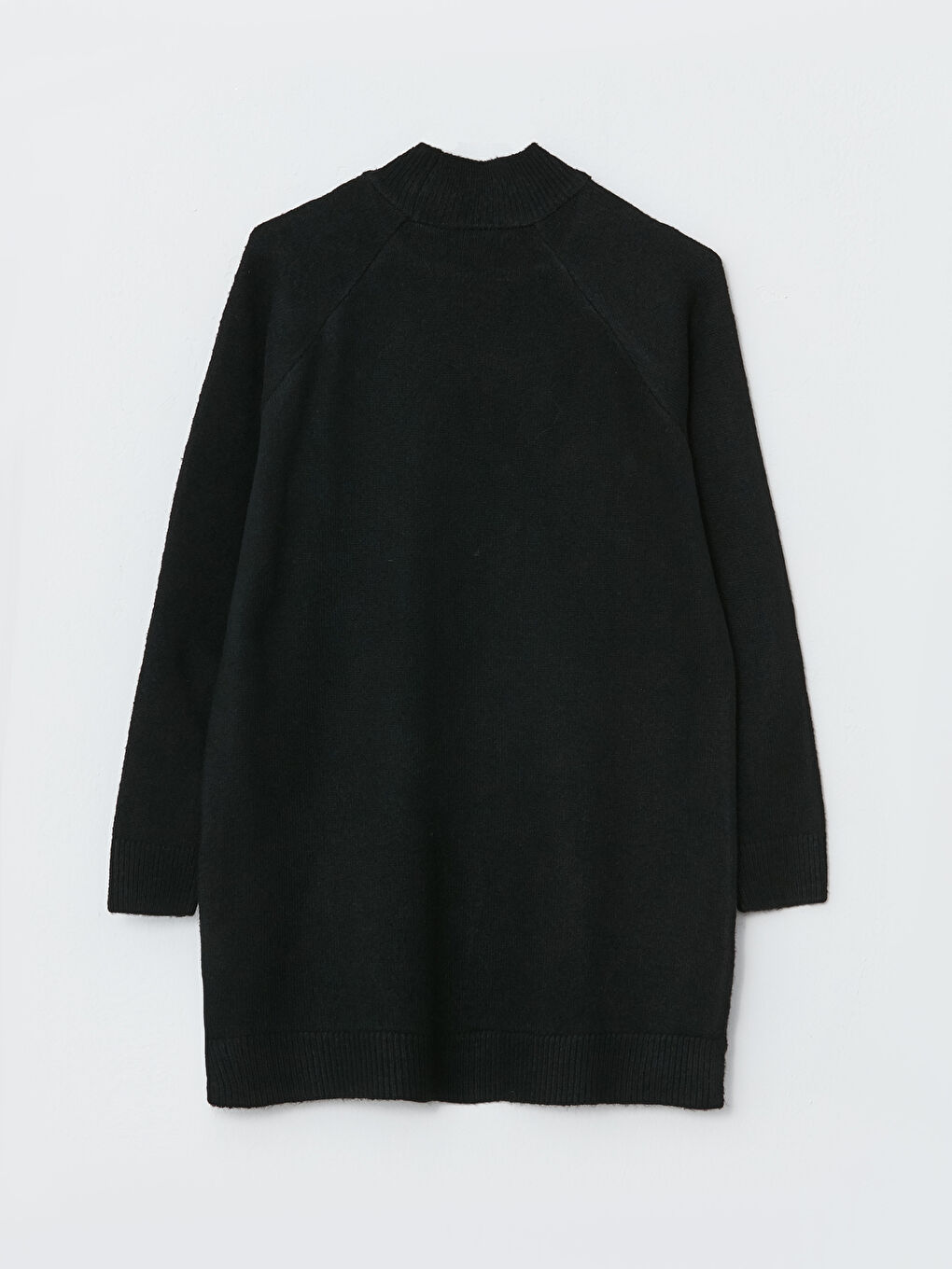 Siyah Dik Yaka Pul Payetli Uzun Kollu Kadın Triko Tunik-9