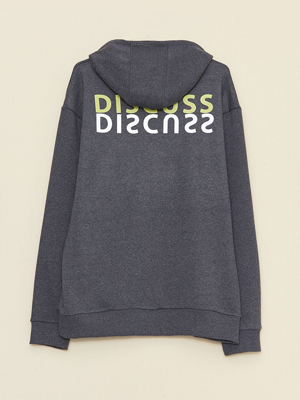 LCW ECO Long Sleeve Printed Men's Hoodie -W2EO26Z8-S6E