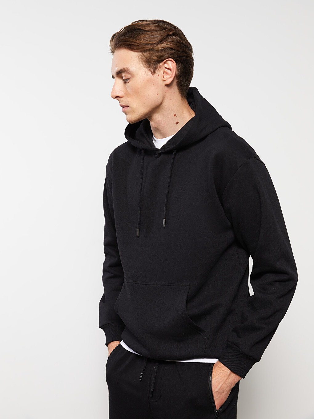 Uzun Kollu Erkek Hoodie-1