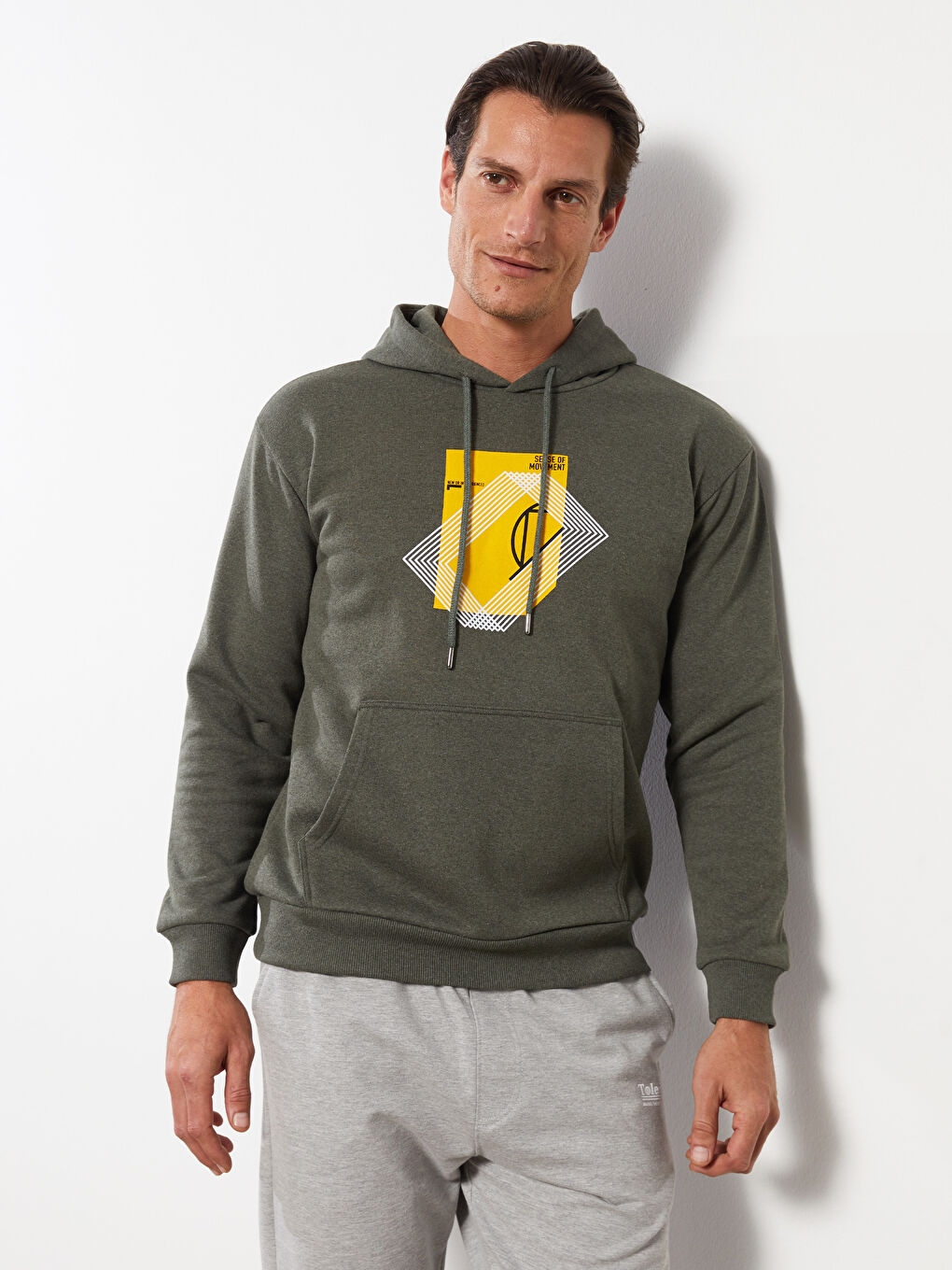 Uzun Kollu Erkek Hoodie-1