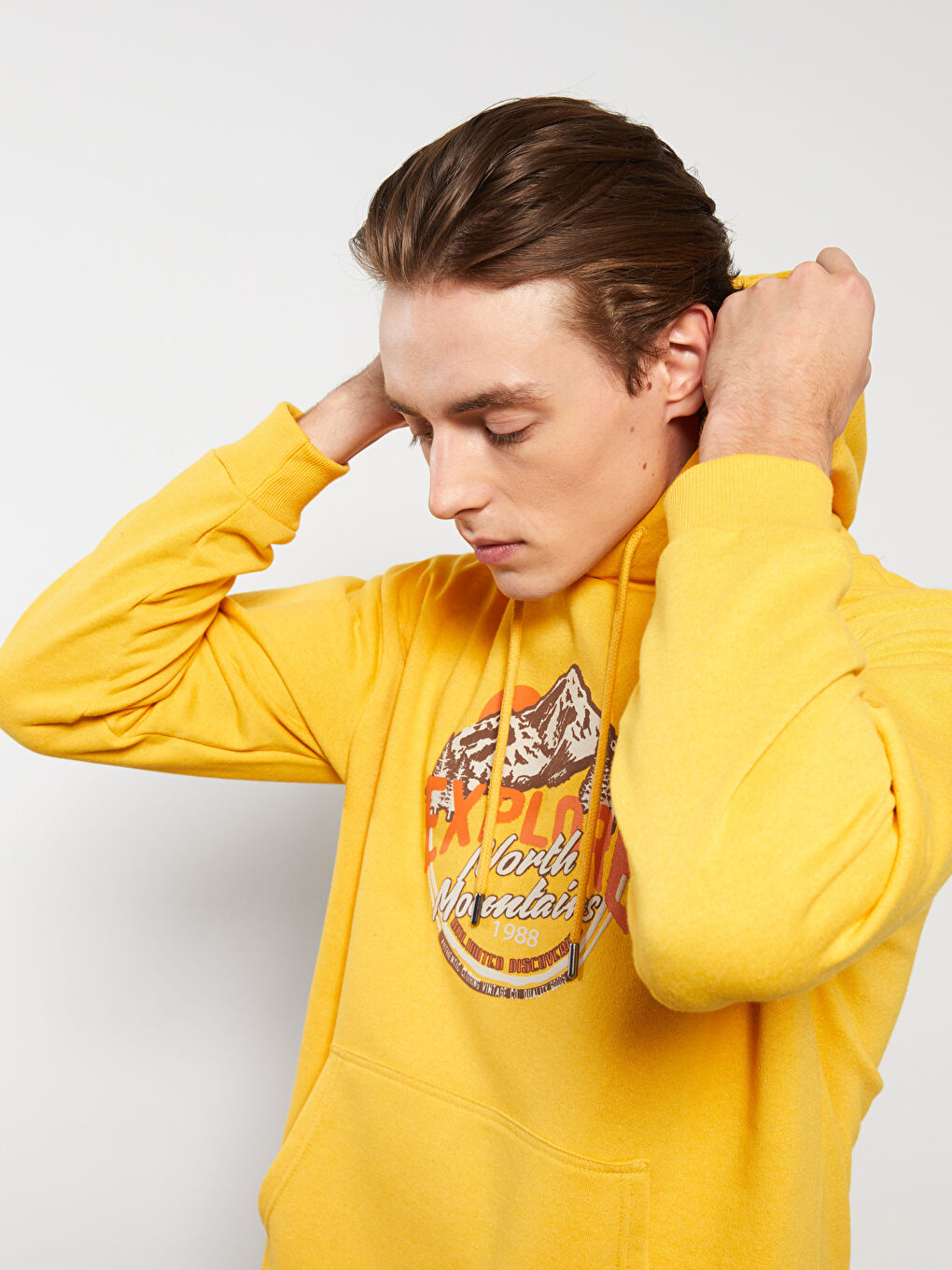 Uzun Kollu Erkek Hoodie-2