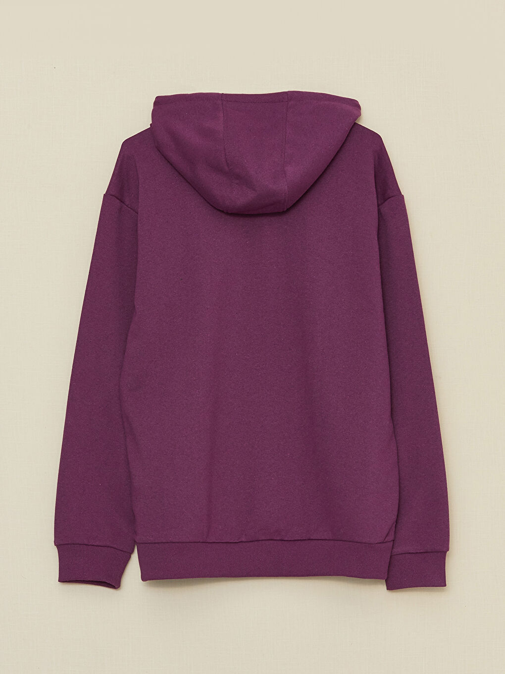 Bordo Uzun Kollu Erkek Hoodie-6