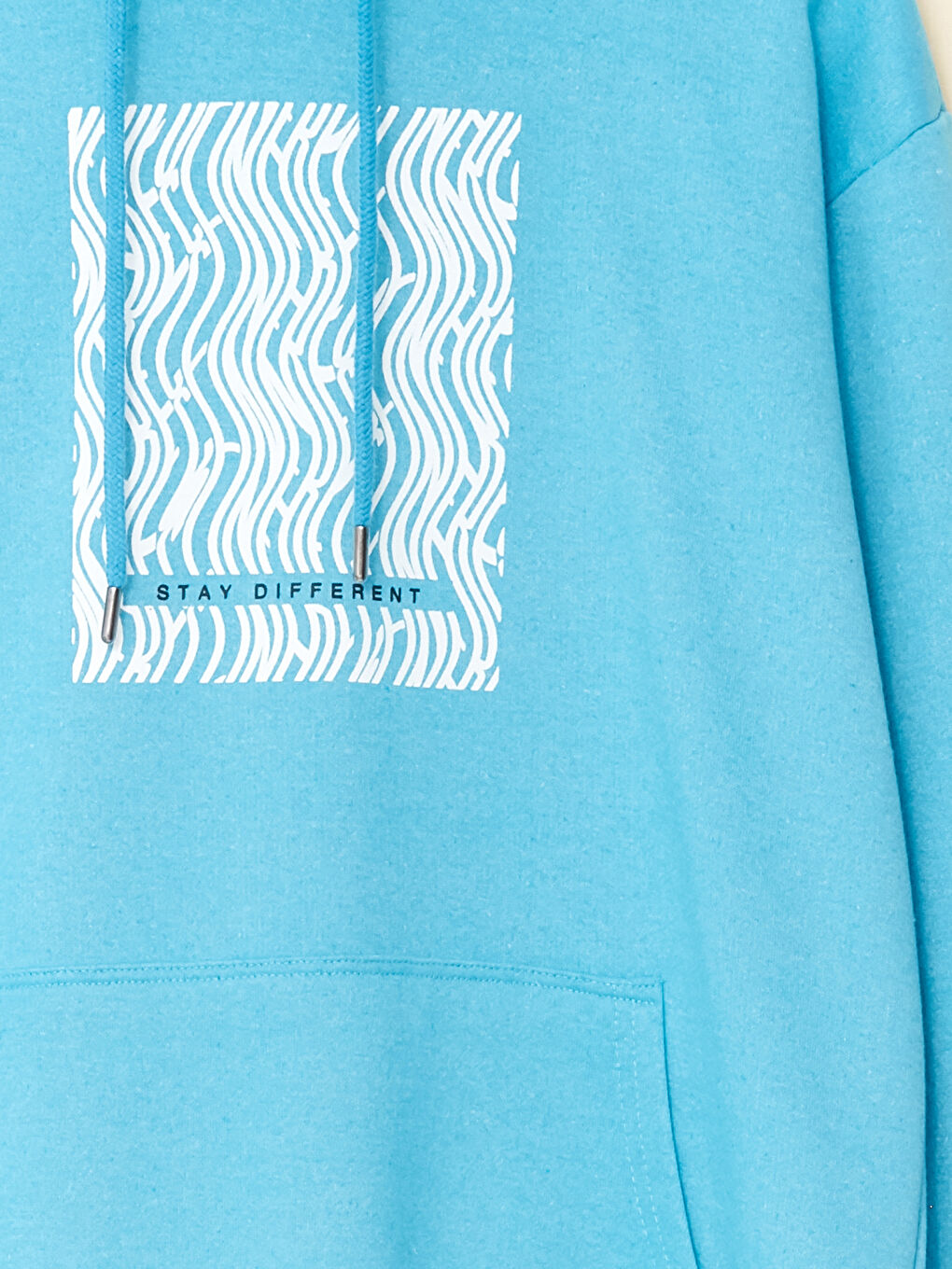 LC Waikiki Long Sleeve Printed Men's Hoodie -W2EO28Z8-SBL
