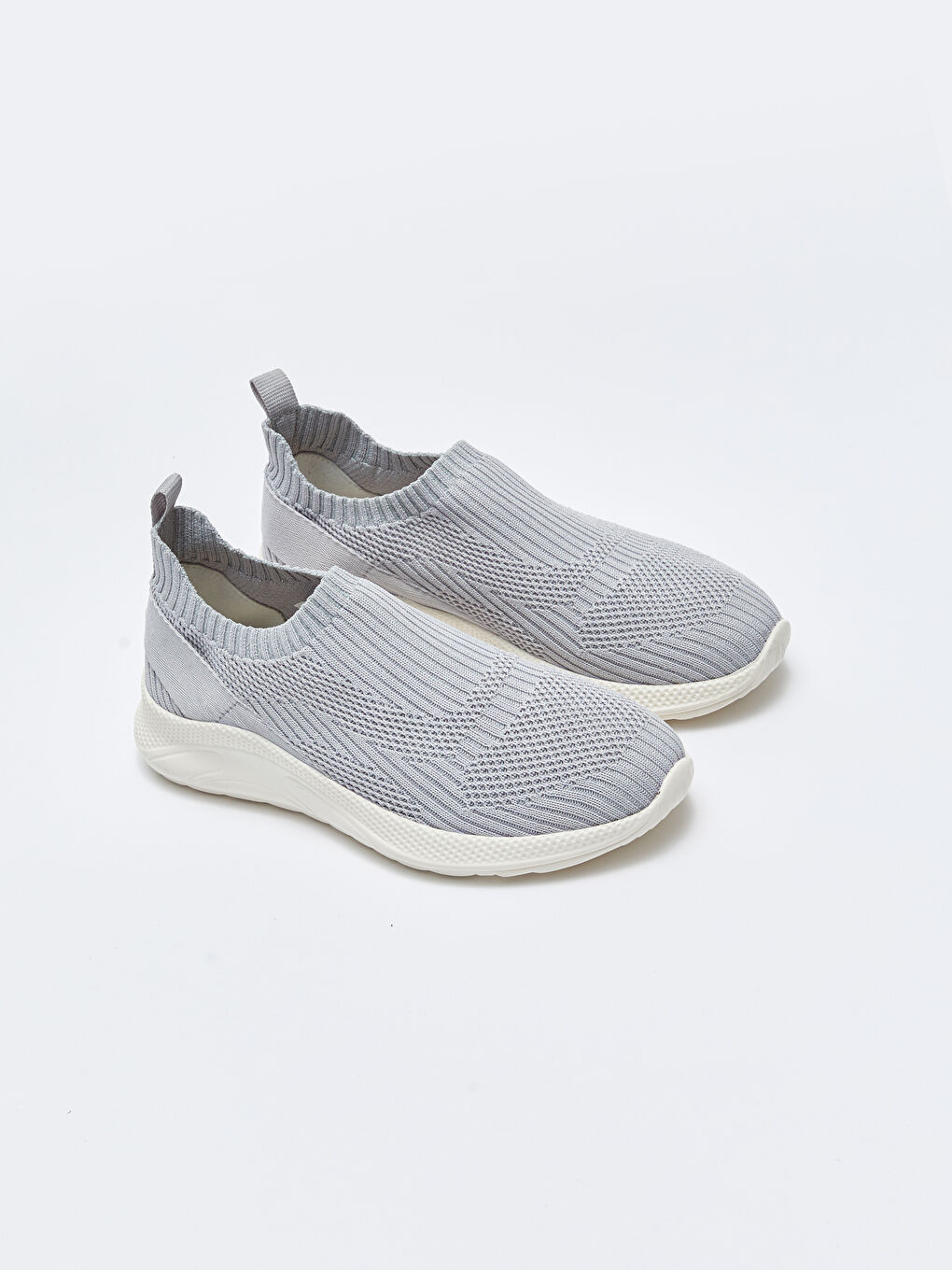 Gri File Detaylı Çorap Model Kadın Spor Ayakkabı