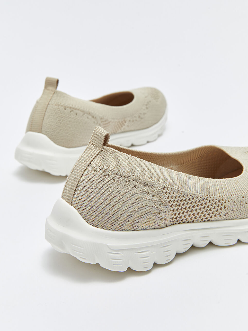 Bej File Detaylı Kadın Spor Ayakkabı-4