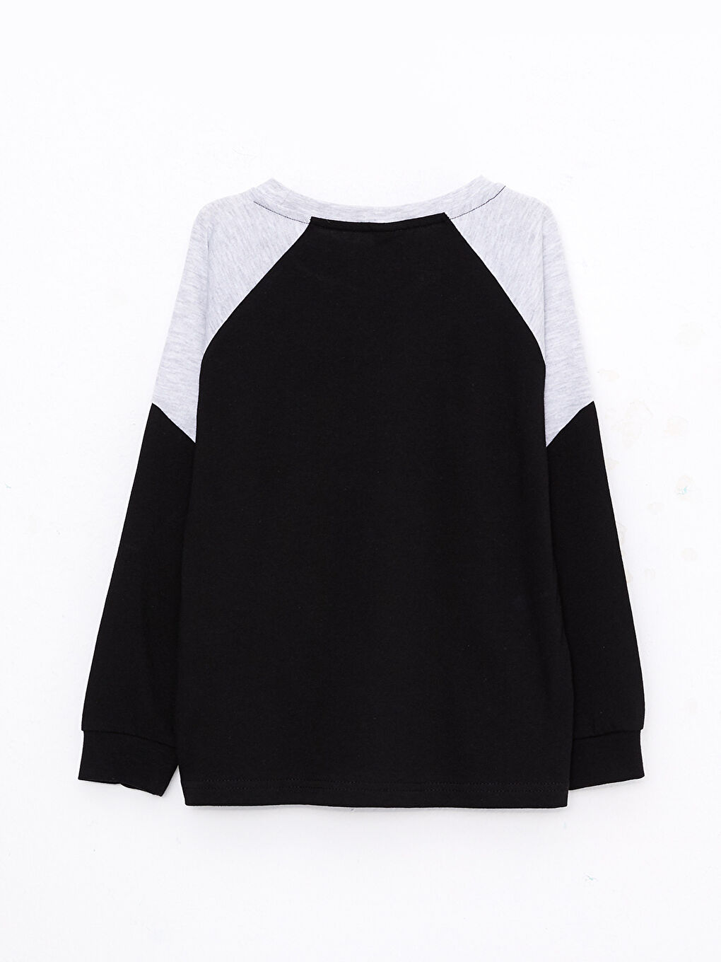 Crew Neck Printed Long Sleeve Boys' T-Shirt-1