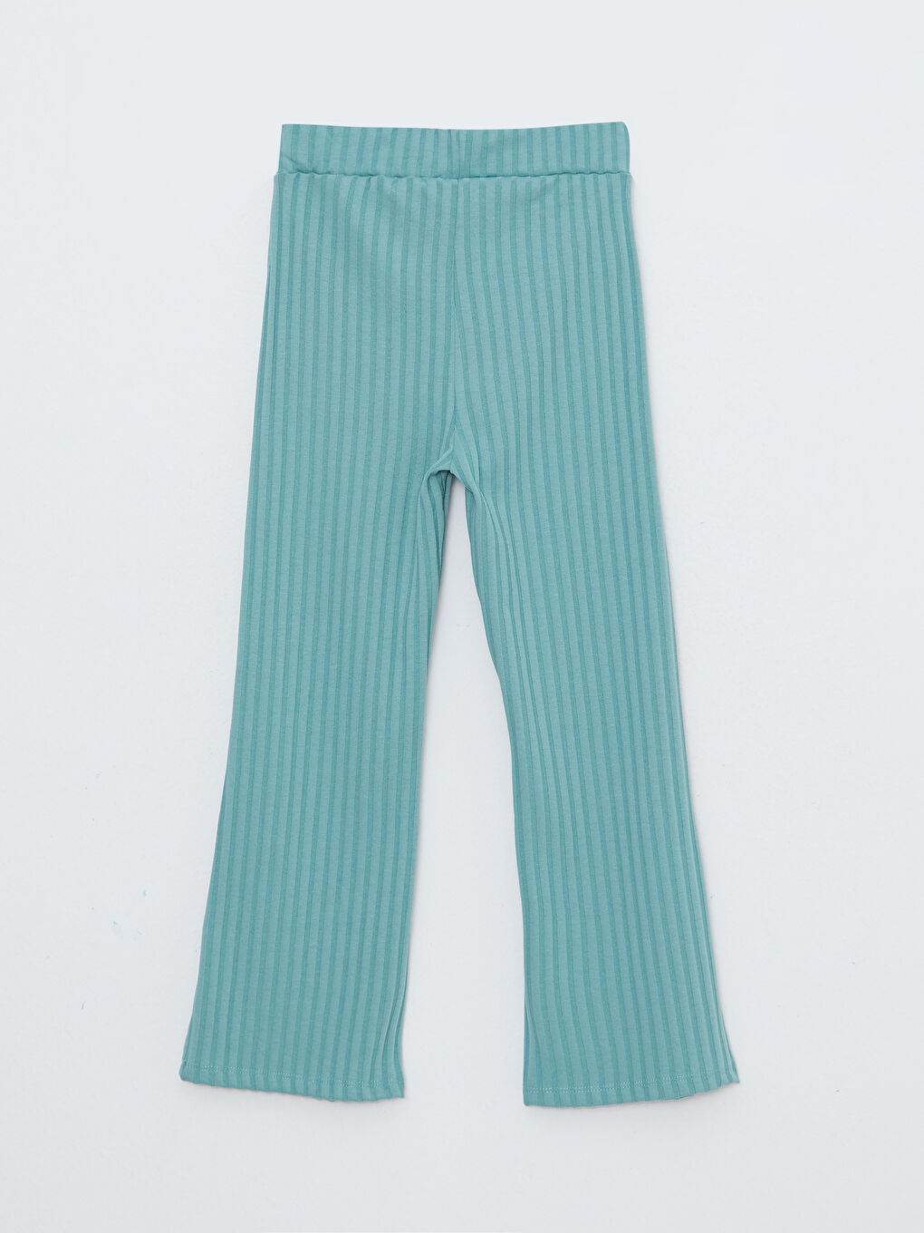 Yeşil Beli Lastikli Basic Kız Çocuk Eşofman Altı-1