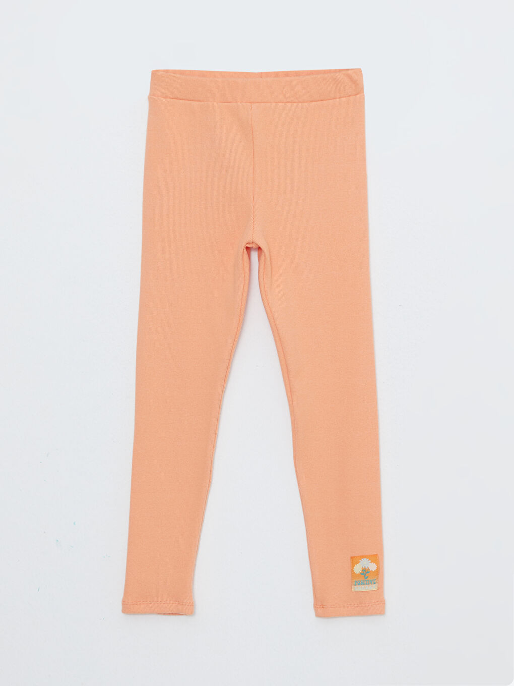 Mercan Beli Lastikli Kız Çocuk Uzun Tayt