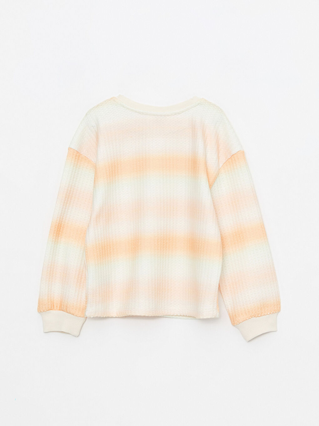 LCW Kids Crew Neck Color Block Long Sleeve Girls' Sweatshirt -W2EP03Z4-F9C