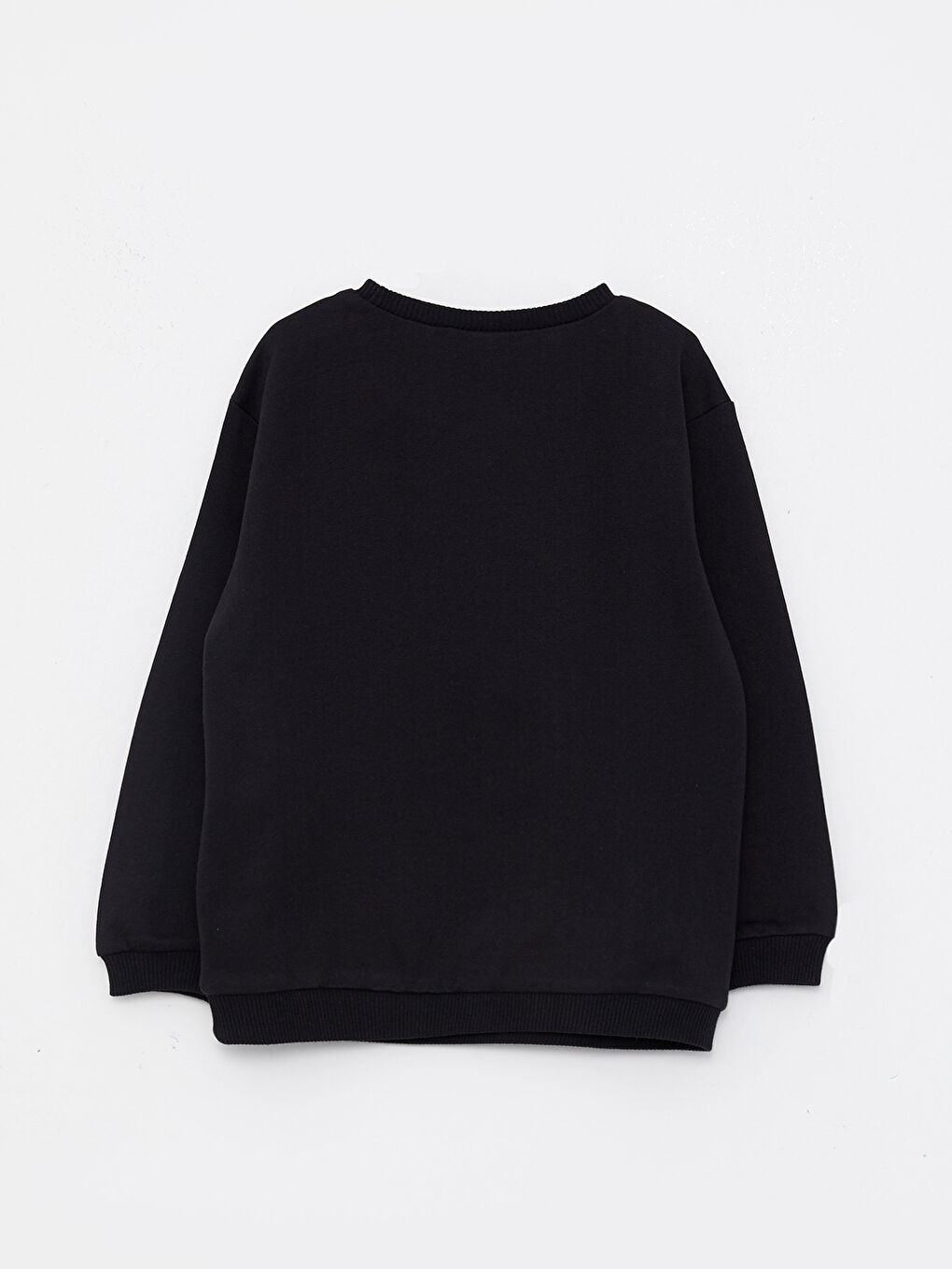 Crew Neck Long Sleeve Printed Baby Girls' Sweatshirt-1