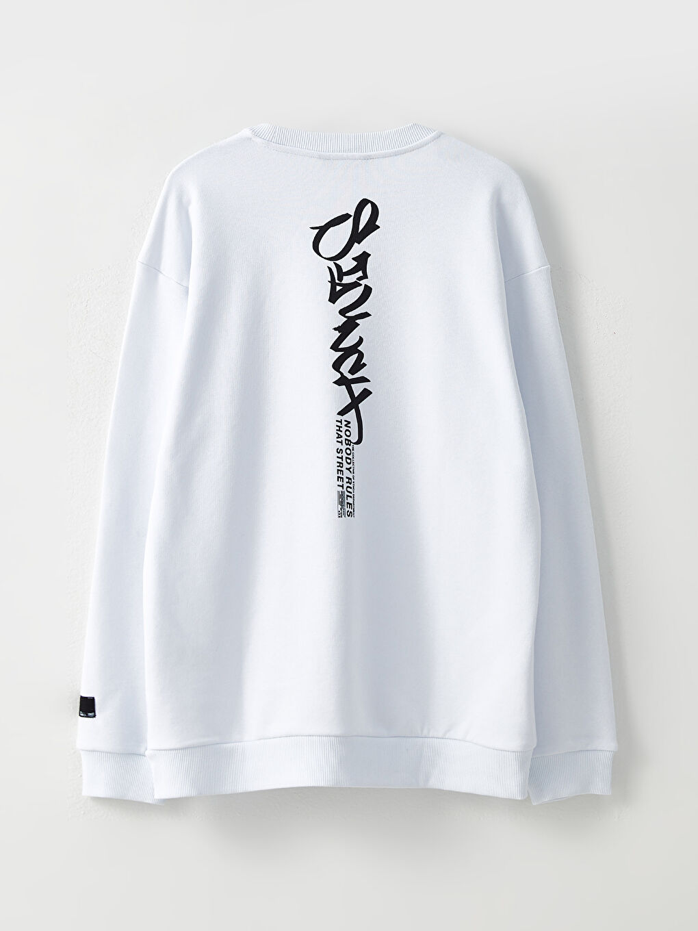 Crew Neck Long Sleeve Printed Men's Sweatshirt-7