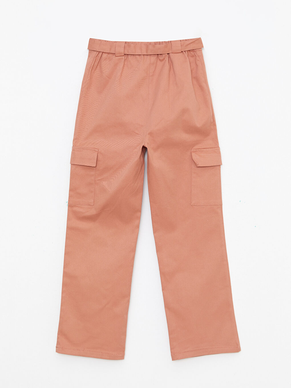 LCW Kids Pembe Beli Lastikli Kız Çocuk Gabardin Pantolon - 3