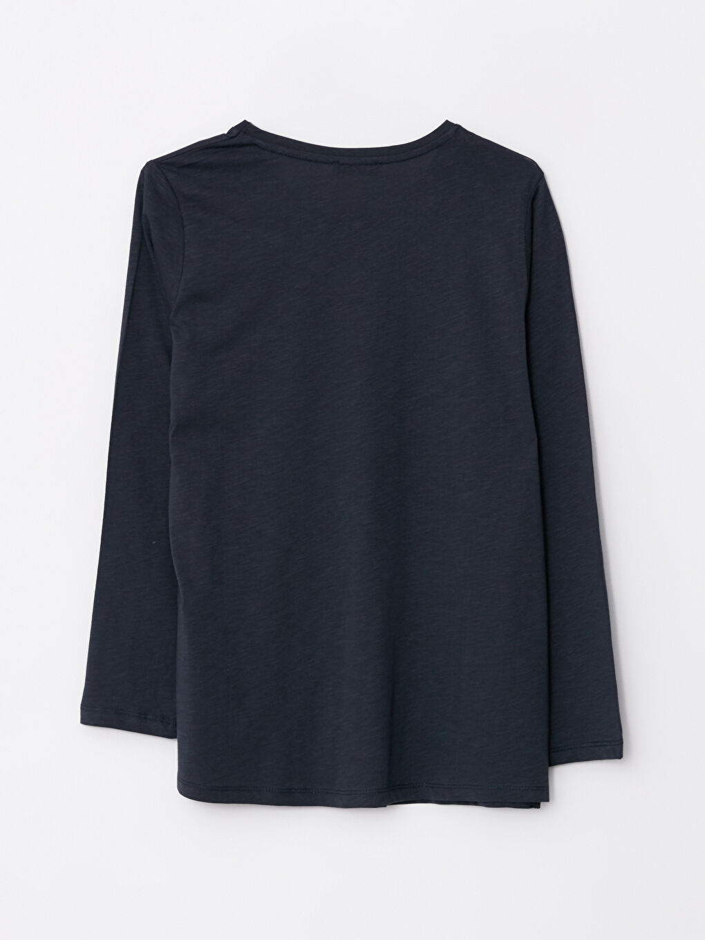 LCW ECO Crew Neck Sequined Long Sleeve Cotton Women's T-shirt -W2EP76Z8-R4C