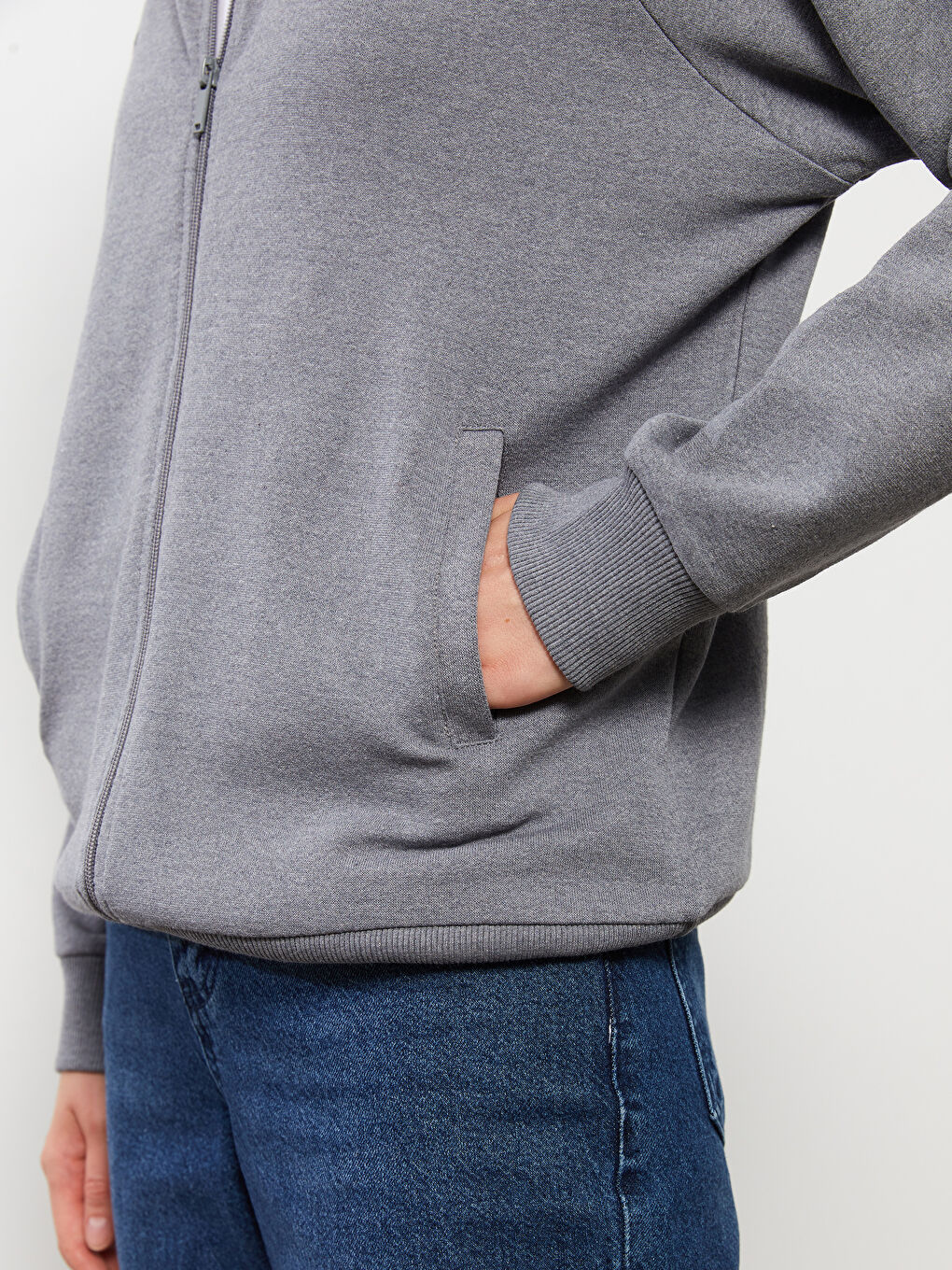 Hooded Plain Long Sleeve Women's Sports Cardigan-4